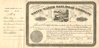 White Water Railroad Co. - Estate of Samuel Goddard - Railway Stock Certificate